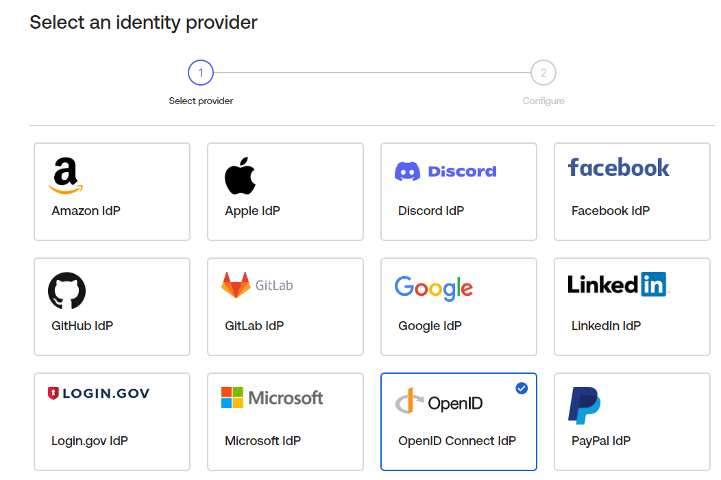 Okta Idp type